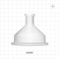 Sanitary Flange, Concentric Reducer, Natural - 3 inch x 0.5 inch/0.75 inch Mini - 62038