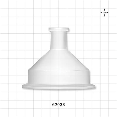 Sanitary Flange, Concentric Reducer, Natural - 3 inch x 0.5 inch/0.75 inch Mini - 62038