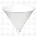 Funnel, Sanitary Flange - 10 inch Funnel (254 mm) x 1 inch/1.5 inch Standard Flange - 62231