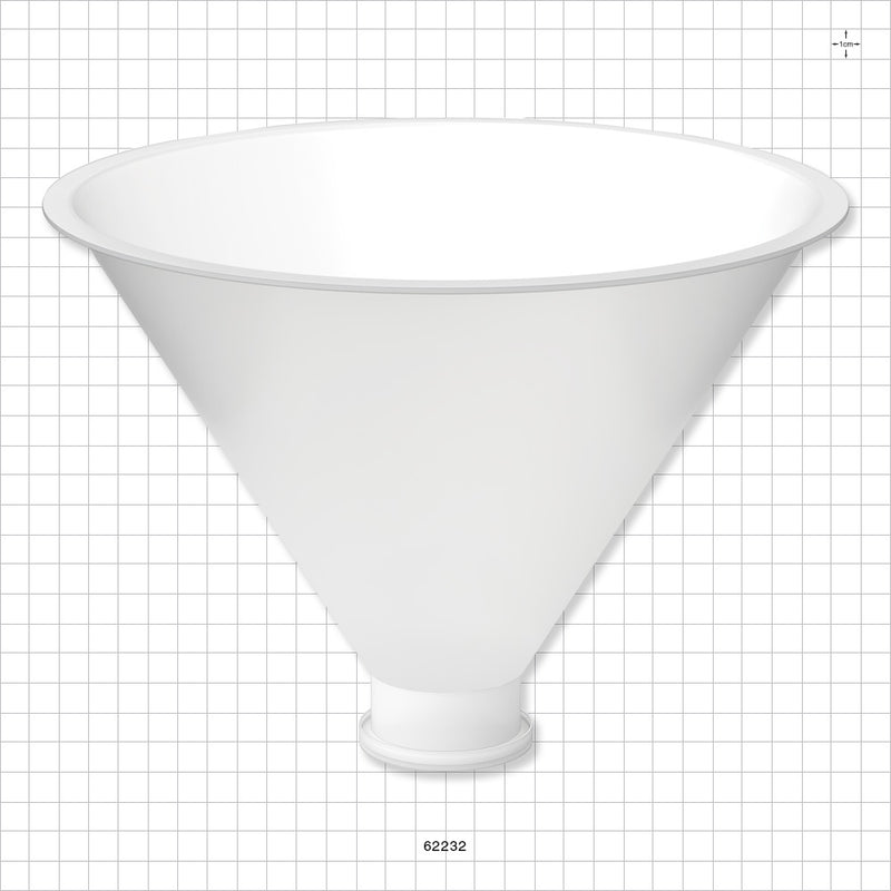Funnel, Sanitary Flange - 10 inch Funnel (254 mm) x 2 inch Flange - 62232