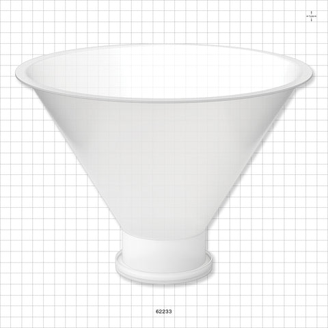 Funnel, Sanitary Flange - 10 inch Funnel (254 mm) x 3 inch Flange - 62233