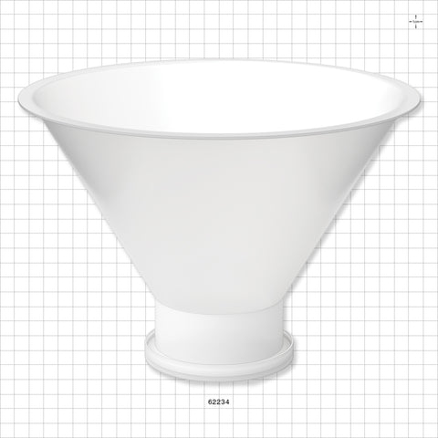 Funnel, Sanitary Flange - 10 inch Funnel (254 mm) x 4 inch Flange - 62234