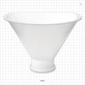Flat Edge Funnel, Sanitary Flange - 10 inch Funnel (254 mm) x 3 inch Flange - 62235
