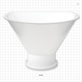 Flat Edge Funnel, Sanitary Flange - 10 inch Funnel (254 mm) x 4 inch Flange - 62236