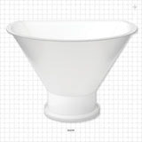 Flat Edge Funnel, Sanitary Flange - 10 inch Funnel (254 mm) x 4 inch Flange - 62236