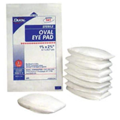 Dukal LLC Cotton Eye Pad 1-5/8x2-5/8 Sterile Oval Not Made With Natural Rubber Latex, 12 BX/CA - 841