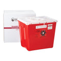 Healthfirst -Sharps Management Mailer System 8gal Red/White 17x13x14" Closing Lid Plastic Large Non-Sterile Disposable Each 3885
