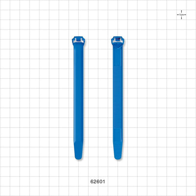 Pharma+™ Tubing Retainer, Blue - Fits 3/8 inch - 5/8 inch OD Tubing (0.375 - 0.625 inch, 9.53 - 15.88 mm) - 62601