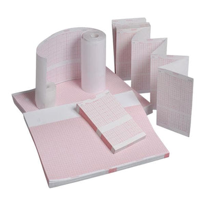 SunMed ECG/EKG Recording Paper New 300Sh/Pk, 8 PK/CASE - 2009828-024