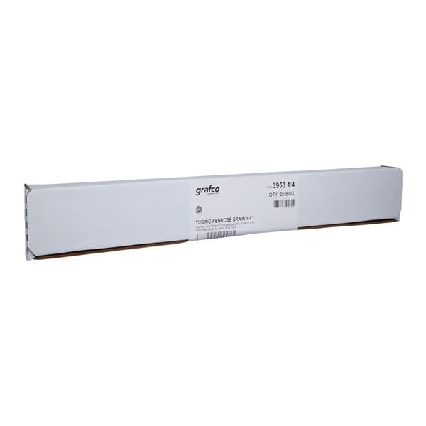 Graham-Field Drain Penrose Polyisoprene Rubber 18x1/4" Flat Tip Non-Sterile 25/Bx- 88 3953 1/4