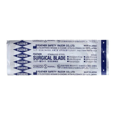 Graham-Field Feather Stainless Steel Sterile Surgical Scalpel Blade #23 Disposable Ea, 100 EA/CA - 2976#23