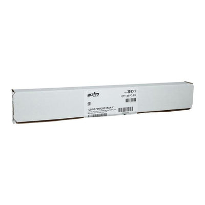 Graham-Field Drain Penrose Polyisoprene Rubber 18x1" Flat Tip Non-Sterile 25/Bx - 88 3953 1