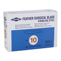 Graham-Field Feather Stainless Steel Sterile Surgical Scalpel Blade #10 Disposable 100/Bx- 2976#10