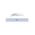 Graham-Field Blade Surgical Feather #12 Stainless Steel Sterile Disposable 100/Bx - 2976#12