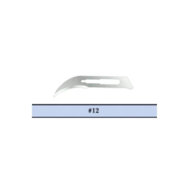 Graham-Field Blade Surgical Feather #12 Stainless Steel Sterile Disposable 100/Bx - 2976#12