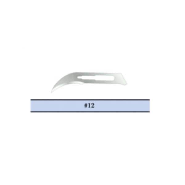 Graham-Field Blade Surgical Feather #12 Stainless Steel Sterile Disposable 100/Bx - 2976#12