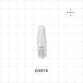 Male Luer Lock, Tubing Port, Clear - 0.236 inch - 0.413 inch OD (5.99 mm - 10.49 mm) - 64014