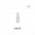 Female Luer Lock, Tubing Port, Clear - 0.158 inch ID (4.01 mm) - 64016