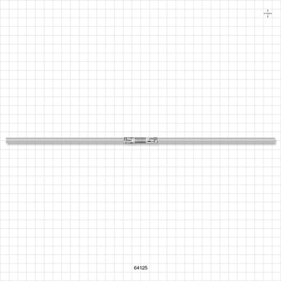 Quickseal Aseptic Disconnector on C-Flex 374 Tubing - 1/8 inch ID x 1/4 inch OD (0.125 inch x 0.25 inch, 3.18 mm x 6.35 mm) x 12 inch Length with Quickseal at 6 inches - 64125