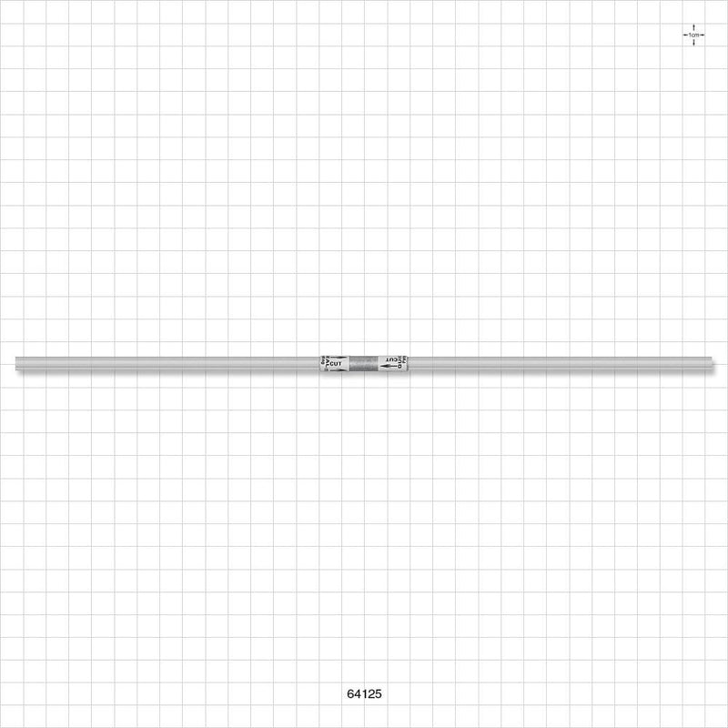Quickseal Aseptic Disconnector on C-Flex 374 Tubing - 1/8 inch ID x 1/4 inch OD (0.125 inch x 0.25 inch, 3.18 mm x 6.35 mm) x 12 inch Length with Quickseal at 6 inches - 64125