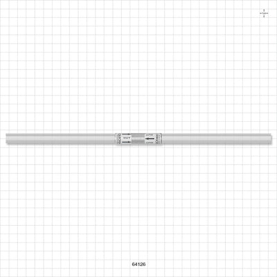 Quickseal Aseptic Disconnector on C-Flex 374 Tubing - 1/4 inch ID x 3/8 inch OD, (0.25 inch x 0.375 inch, 6.35 mm x 9.53 mm) 12 inch Length w/Quickseal at 6 inches - 64126