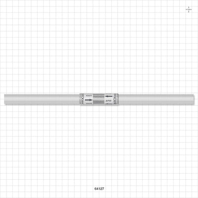 Quickseal Aseptic Disconnector on C-Flex 374 Tubing - 3/8 inch ID x 5/8 inch OD (0.375 inch x 0.625 inch, 9.53 mm x 15.88 mm); 12 inch Length  w/Quickseal at 6 inches - 64127