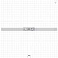 Quickseal Aseptic Disconnector on STHT-C Tubing - 3/8 inch ID x 5/8 inch OD (0.375 inch x 0.625 inch, 9.53 mm x 15.88 mm) x 12 inch Length w/Quickseal at 6 inches - 64130