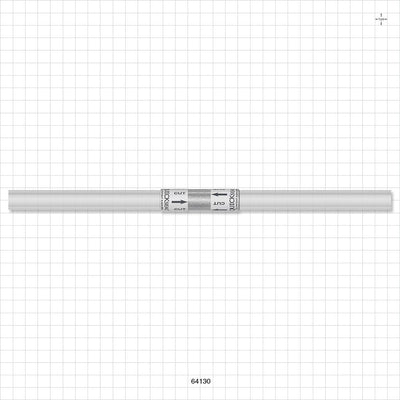Quickseal Aseptic Disconnector on STHT-C Tubing - 3/8 inch ID x 5/8 inch OD (0.375 inch x 0.625 inch, 9.53 mm x 15.88 mm) x 12 inch Length w/Quickseal at 6 inches - 64130