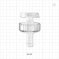 Opta SFT-I Connector, Female, Large Body, Barbed - Fits 3/4 inch ID Tubing (0.75 inch, 19.05 mm) - 64132