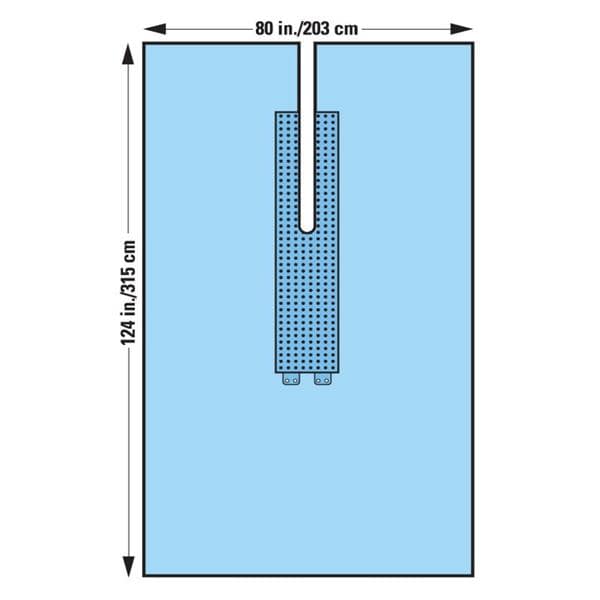 O & M Halyard -KC100 80x124" Sterile Surgical Drape Fenestrated 89532