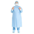 O & M Halyard Gown Non Reinforced Surgical Basics SMS Sz Standard / X Large Blue / White 20/Ca - 99285