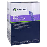 O & M Halyard -KC5 Purple Nitrile X-Tra Nitrile Exam Gloves X-Large Purple Sterile Chemo Tested, 4 BX/CA 14263