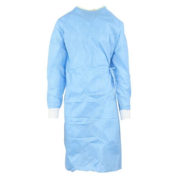 O & M Halyard Gown Evolution 4 SMS Fabric Size X Large Blue / Yellow Ea, 34 EA/CA - 90042