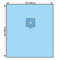 O & M Halyard -76X90" Sterile EENT Sheet Fenestrated 89421