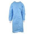 O & M Halyard Evolution 4 Non Reinforced Surgical Gown SMS Std / Lg Blue/Yellow Neckband Ea, 32 EA/CA - 95011