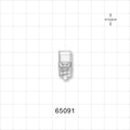 Male Luer Lock, Tubing Port, Clear - 0.327 inch - 0.303 inch ID / 0.385 inch - 0.394 inch OD (8.31 mm - 7.7 mm/9.78 mm - 10.01 mm) - 65091