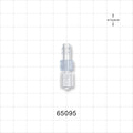 Barbed Rotating Male Luer Lock - Fits 1/4 inch ID Tubing (0.25 inch, 6.35 mm) - 65095