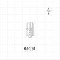 Male Luer Lock, Tubing Port, Clear - 0.105 inch - 0.095 inch ID (2.67 mm - 2.41 mm) - 65115