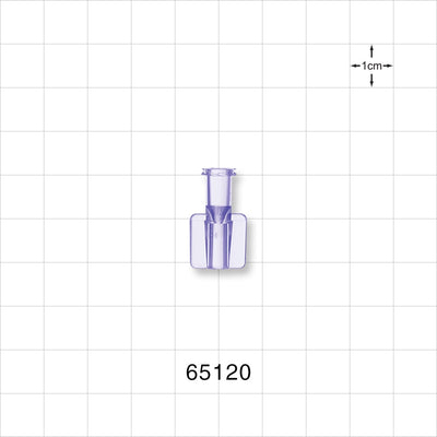 Female Luer Lock, Tubing Port, Clear - 0.11 inch ID (2.82mm) - 65120