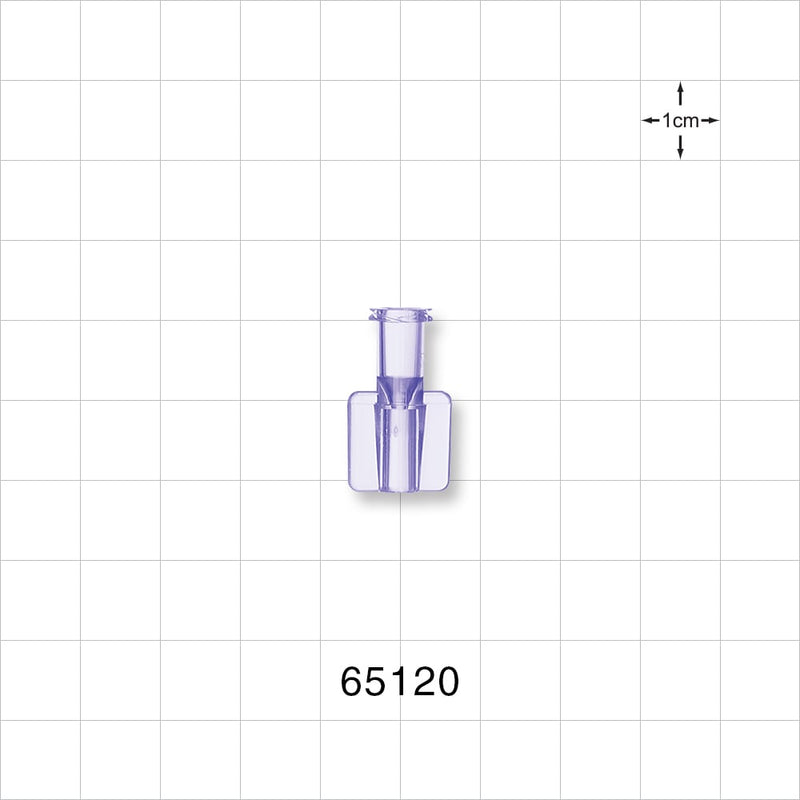 Female Luer Lock, Tubing Port, Clear - 0.11 inch ID (2.82mm) - 65120