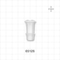 Press-In Barbed Plug, Natural - Fits 1/2 inch ID Tubing (0.5 inch, 12.7 mm) - 65126