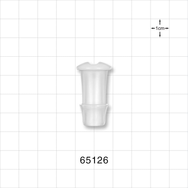 Press-In Barbed Plug, Natural - Fits 1/2 inch ID Tubing (0.5 inch, 12.7 mm) - 65126