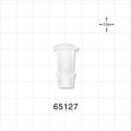 Press-In Plug, Barbed, Natural - Fits 3/8 inch ID Tubing (0.375 inch, 9.53 mm) - 65127