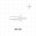 Straight Connector, Reducer, Barbed, Natural - Fits 1/4 inch x 1/8 inch ID Tubing (0.25 inch x 0.125 inch, 6.35 mm x 3.18 mm) - 65133