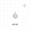 Male Luer Lock, Barbed, Natural - Fits 3/32 inch ID Tubing (0.094 inch, 2.38 mm) - 65135