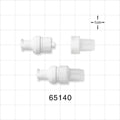Check Valve, Female Luer Lock Inlet, Male Luer Lock Outlet with Cap - 0.174 psi CP - 65140
