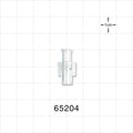 Female Luer Lock, Tubing Port, Clear - 0.159 inch - 0.156 inch ID/0.258 inch OD (4.04 mm - 3.96 mm/6.55 mm) - 65204