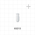 Female Luer Lock, Tubing Port, White - 0.145 inch - 0.156 inch ID/0.206 inch OD (3.68 mm - 3.96 mm/5.23 mm) - 65213