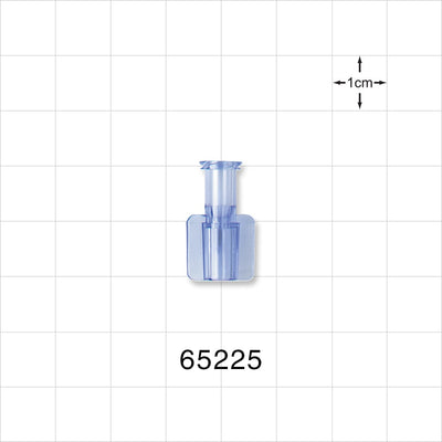 Female Luer Lock, Tubing Port, Clear - 0.147 inch - 0.141 inch ID (3.73 mm - 3.58 mm) - 65225