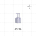 Female Luer Lock, Tubing Port, Clear - 0.142 inch - 0.136 inch ID (3.61 mm - 3.45 mm) - 65226